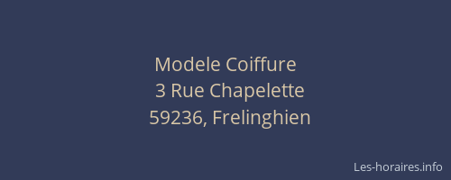 Modele Coiffure