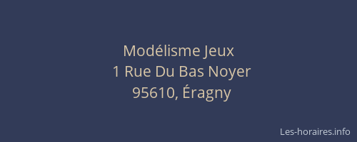 Modélisme Jeux