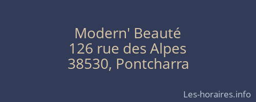 Modern' Beauté