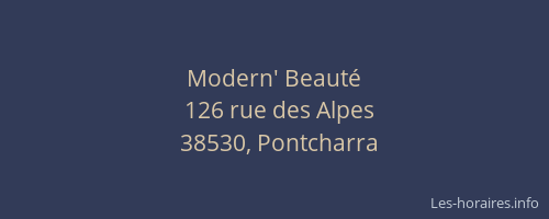 Modern' Beaut&eacute;