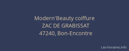 Modern'Beauty coiffure