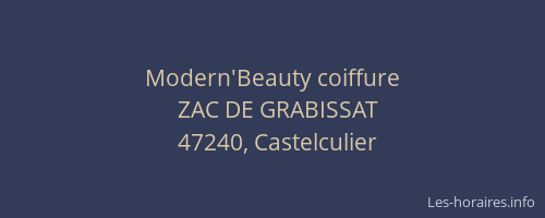Modern'Beauty coiffure
