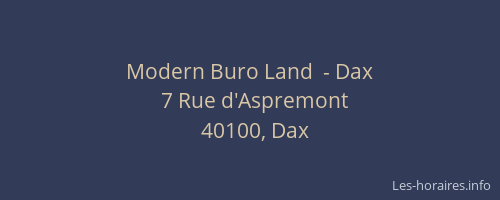 Modern Buro Land  - Dax