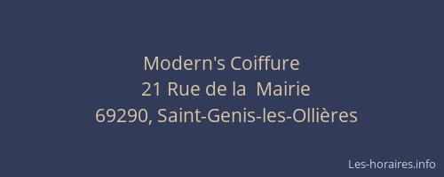 Modern's Coiffure