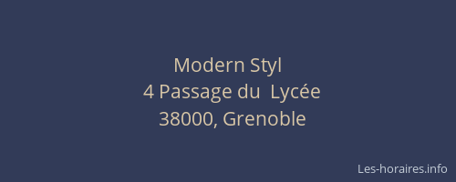 Modern Styl