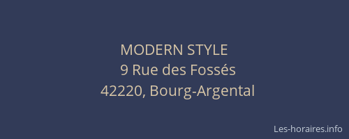 MODERN STYLE