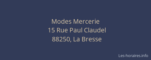 Modes Mercerie