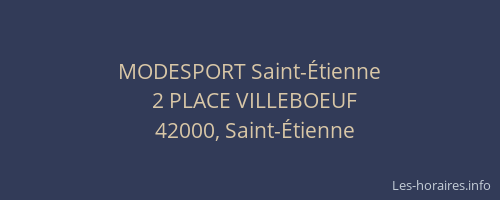 MODESPORT Saint-Étienne
