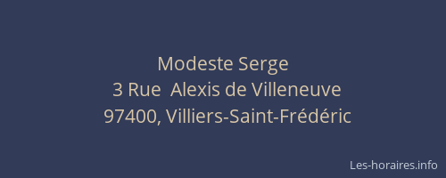Modeste Serge