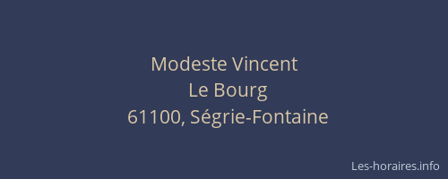 Modeste Vincent