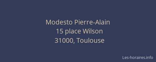 Modesto Pierre-Alain