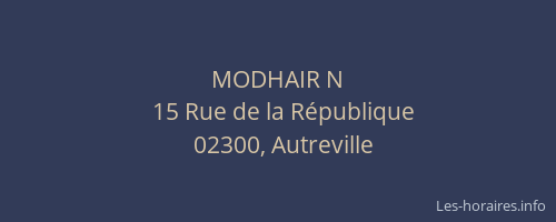 MODHAIR N