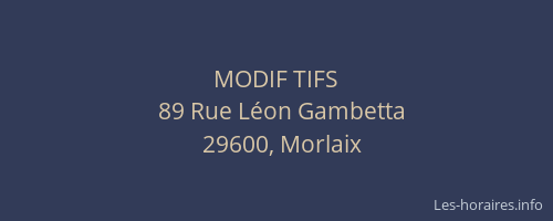 MODIF TIFS