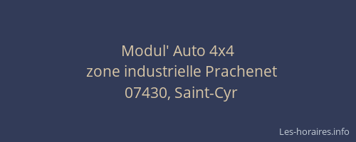 Modul' Auto 4x4