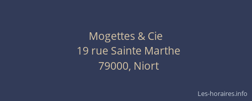 Mogettes & Cie