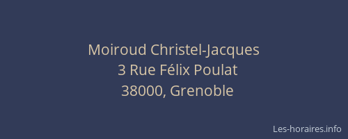 Moiroud Christel-Jacques