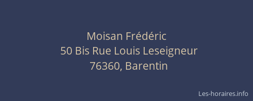 Moisan Frédéric