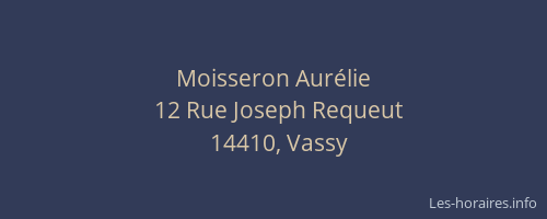 Moisseron Aurélie