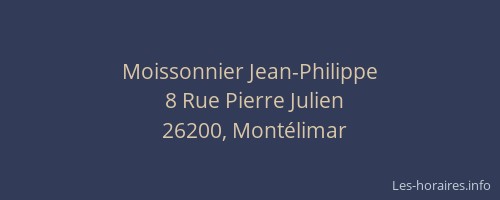 Moissonnier Jean-Philippe
