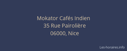 Mokator Cafés Indien