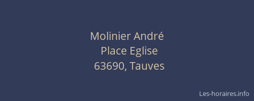 Molinier Andr&eacute;