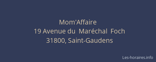 Mom'Affaire