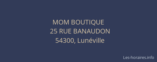 MOM BOUTIQUE