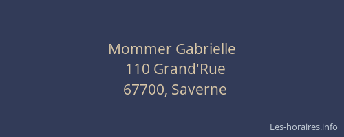 Mommer Gabrielle