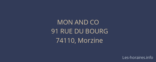 MON AND CO