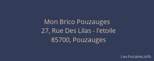 Mon Brico Pouzauges