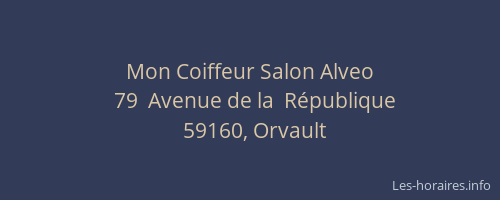 Mon Coiffeur Salon Alveo