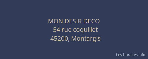 MON DESIR DECO