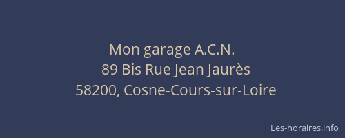 Mon garage A.C.N.