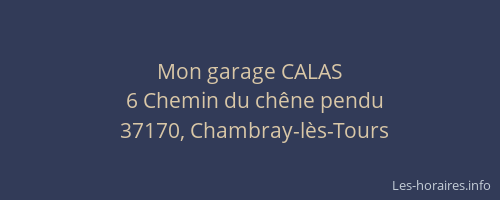 Mon garage CALAS