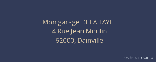 Mon garage DELAHAYE