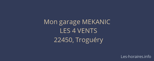 Mon garage MEKANIC