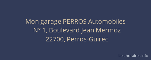Mon garage PERROS Automobiles