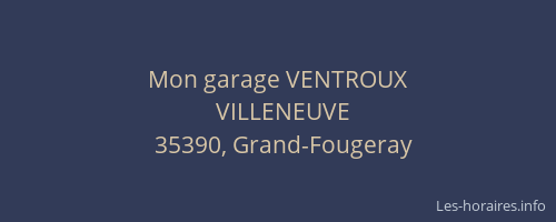 Mon garage VENTROUX