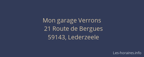 Mon garage Verrons