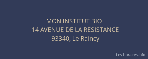 MON INSTITUT BIO