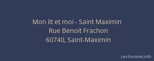 Mon lit et moi - Saint Maximin