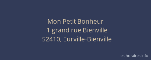 Mon Petit Bonheur