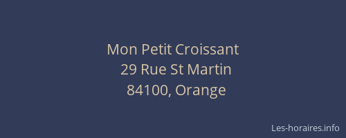Mon Petit Croissant