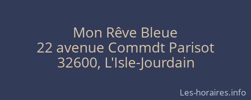 Mon Rêve Bleue