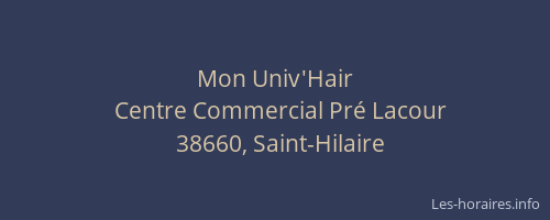 Mon Univ'Hair