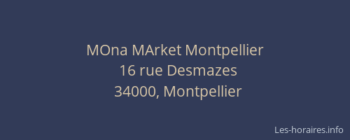 MOna MArket Montpellier