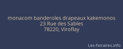 monacom banderoles drapeaux kakemonos