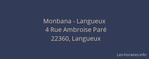 Monbana - Langueux