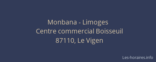 Monbana - Limoges