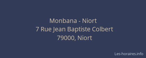 Monbana - Niort
